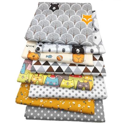 6/7/8pcs Patchwork Cloth 25x25cm Printed DIY Quilting Sewing Material 40x50cm Cotton Fabric Bundle Twill Weave