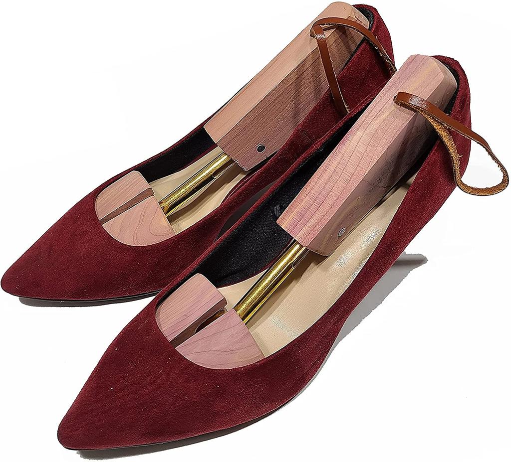 Kondo Wooden Shoe Tree for Leather Natural Red and Size S Women's Shoes, Cedar, Odor-Resistant, Insect-Repellent, Fragrant, Moisture-Absorbent,