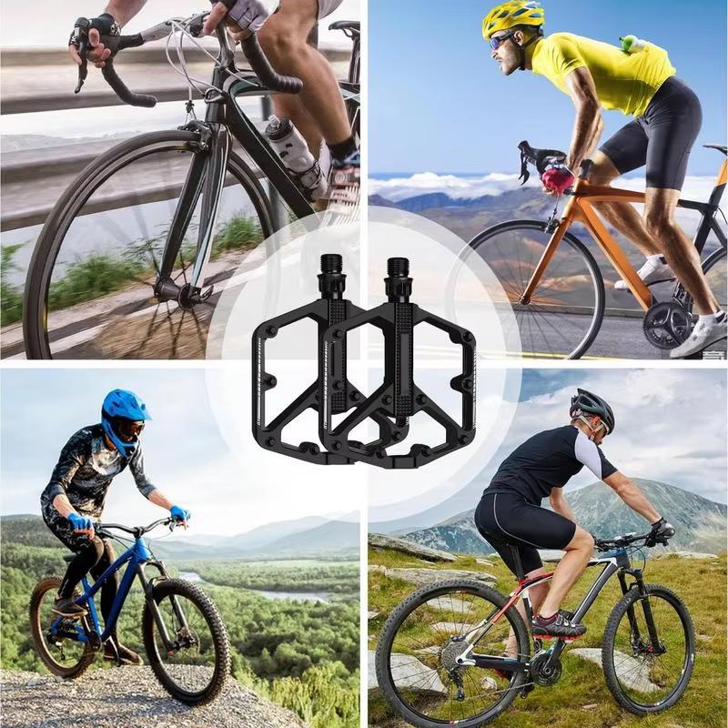 1 Paar Fahrrad-Aluminiumpedale Rennrad und Mountainbikes Flachpedale Lager Langlebig Leicht Vielseitig Fahrradzubehör