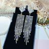 Fashion Creative Alloy Diamond Earrings, Korean Version of the New Trend Versatile Earrings, Long Simple Personalized Earrings