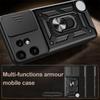 Slide Lens Push Window Heavy Duty Protection Case For Nothing CMF Phone 2 Pro Magnetic Finger Ring Holder Stand Shockproof Cover Nothing Phone 3a Pro