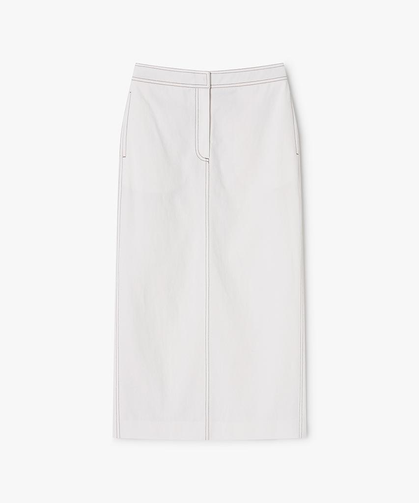 Biyul Minimal Stitch Cotton Long Skirt_2 Colors
