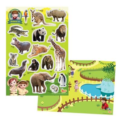 Playmax Kongsuni Rubber Magnet Puzzle Teaching Aids Animals, Korean Popular Puzzles