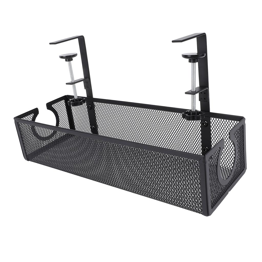 Tavă de Gestionare a Cablurilor Sub Birou Oțel Carbon Găuri Rotunde Laterale Trapezoidal Organizator de Cabluri pentru Birou pentru