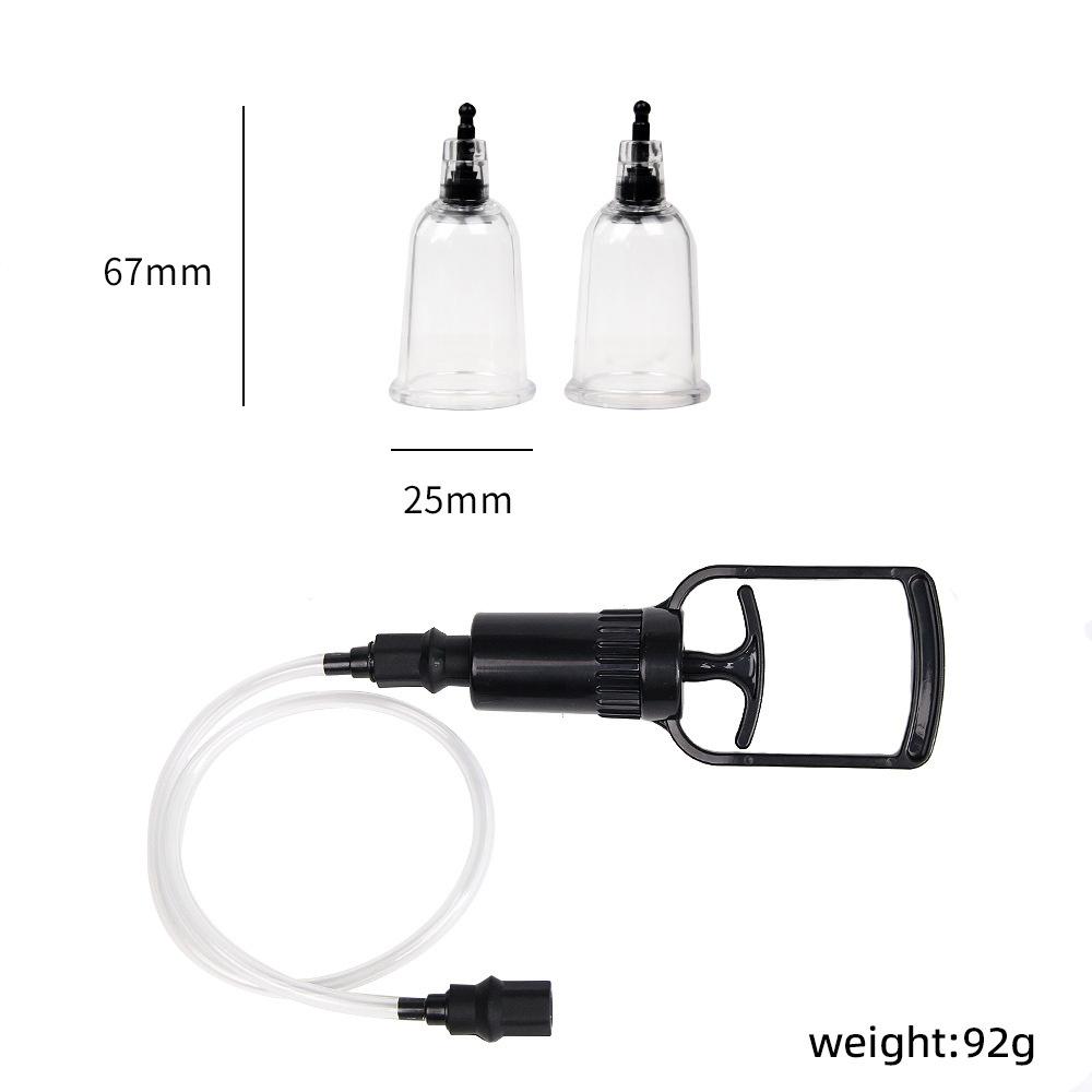 Vacuum Pump Breast Sucker Nipple Stimulation Clamp Sexy Chest Suction Massage Clip Enhancemen Enlarger Adult Sex Toys For