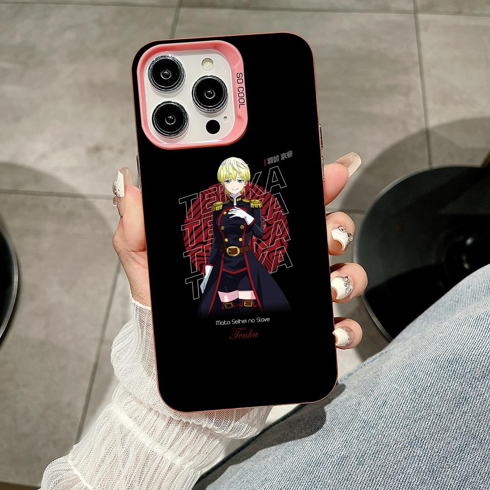 

Mato seihei no slave Tenka Izumo Pink Translucent Mobile Phone Case for iPhone 17 16 15 14 13 12 11 X XR XS Air Pro Max Plus iPhone X