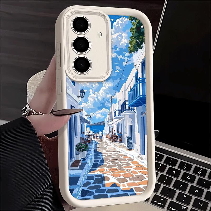 

Phone Case for Samsung Galaxy A17 A16 A15 A14 A13 Santorini Greece Summer A56 A36 A26 A55 A35 A25 A54 A34 A24 A53 A33 A23 A07 A0 Samsung A36