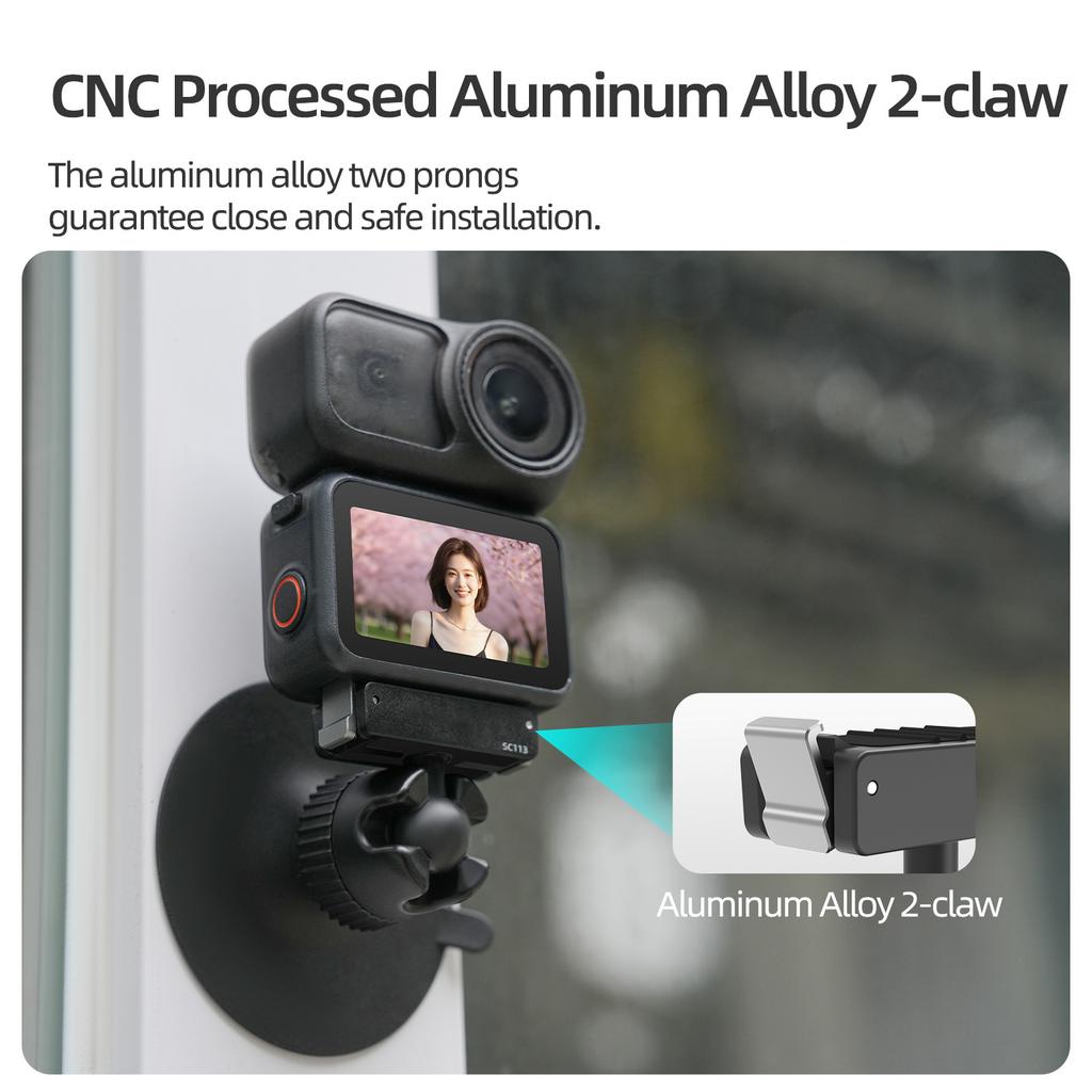 Adjustable Ball Head Camera Suction Cup Holder For Action 6 With Powerful Suction Pad For Smooth Surfaces Attachment