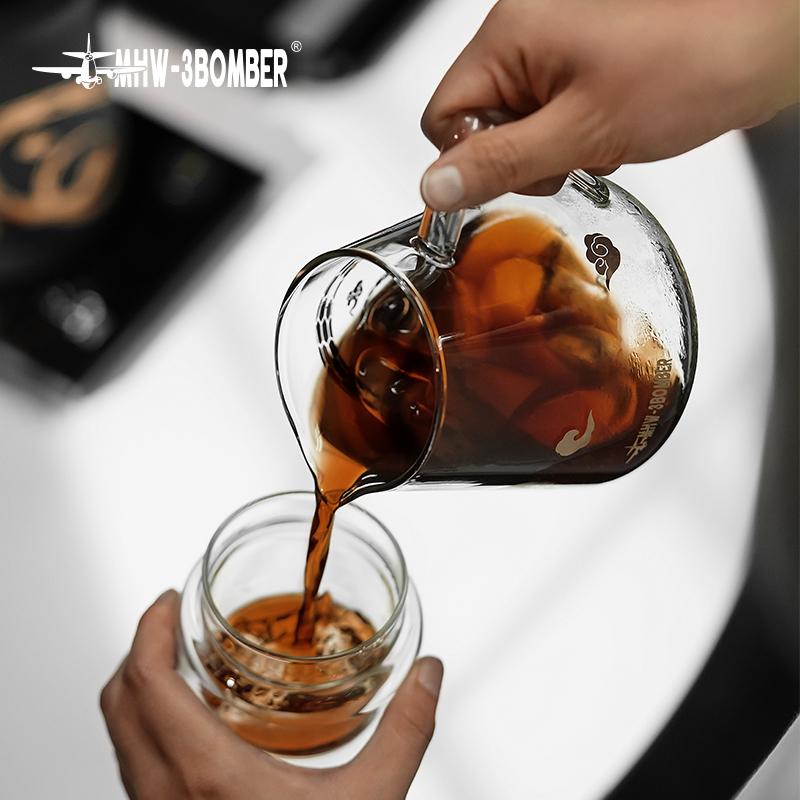 MHW-3BOMBER 500ml Coffee Server Glass Coffee Pot Pour Over Maker Coffee Home Brewer Pot Barista Accessories