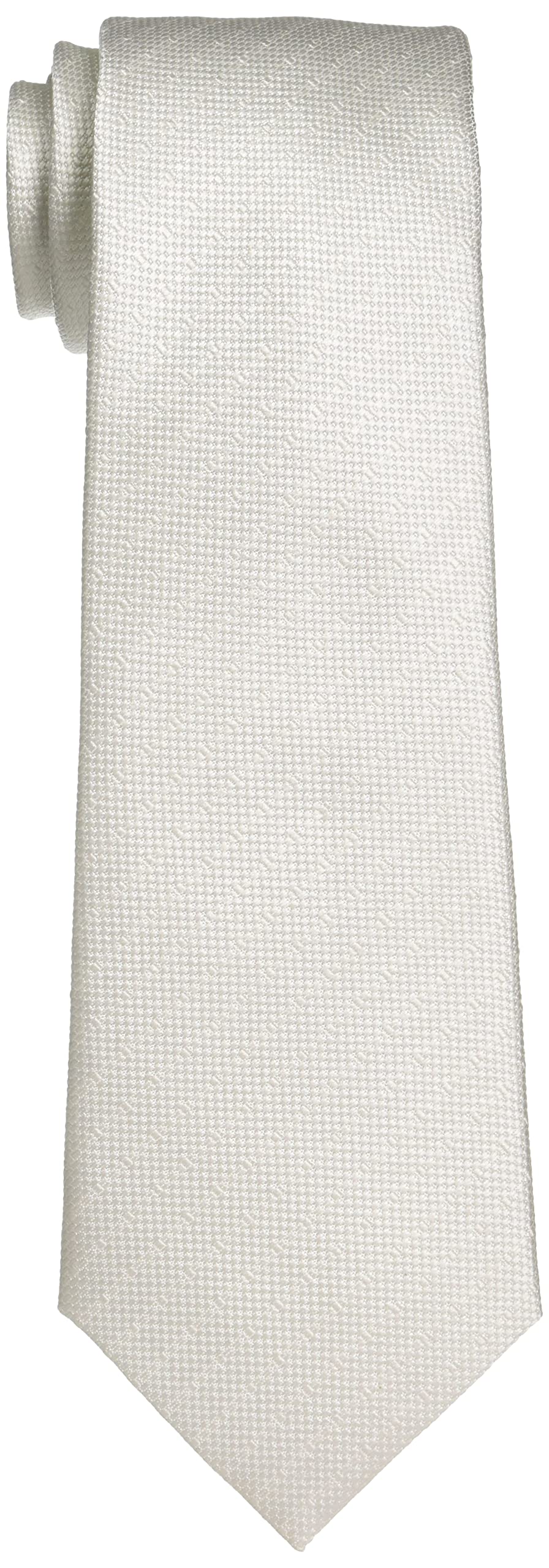 [Takakyu] 100% Silk Formal Tie, White, 110305089600210, Total Length 145cm