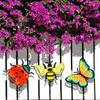 Handgefertigte Eisen-Schmetterling-Honigbienen-Marienkäfer-Skulptur Helle Farbe Metall-Wanddekorationen für Wohnzimmer Schlafzimmer