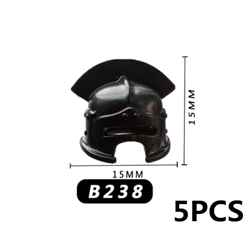 Medieval Military Soldier Weapon MOC Building Blocks Accessories Anime Figures Battle Axes Swords Gun Helmets Vest Toy Gift K018