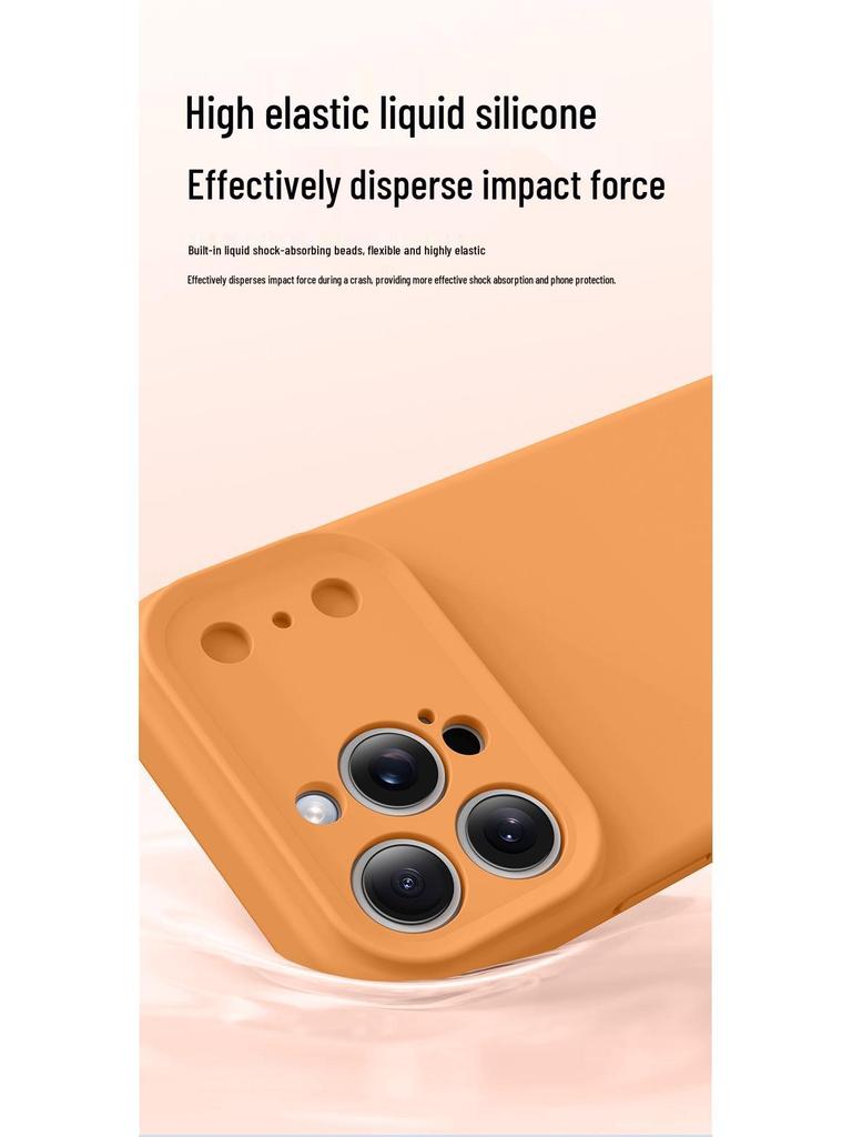 Ochranné pouzdro z tekutého silikonu s povrchem na dotek pro iPhone 16/15 Pro Max