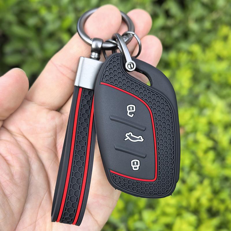 keychain for MG GT 2026 ZS ZX HS GT MG5 VE MG6 Silicone Car remote Key Case Cover fob key shell holder Keychain