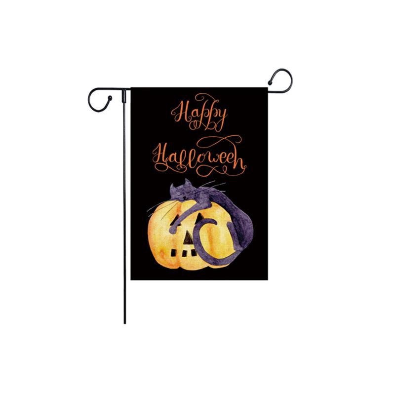 Cross-Border Double-Sided Halloween Garden Flag