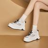 thick-soled leather little white shoes women's autumn new muffin shoes trendy sports and leisure lightweight board shoes women