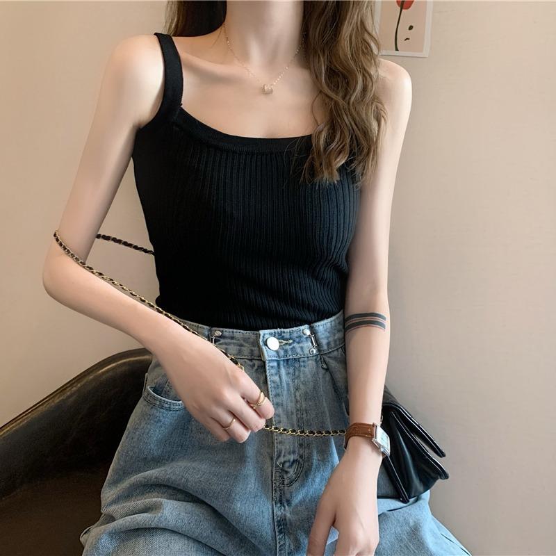 Fat MM Large Size Women's New Korean Version Slimming Short Model Careful Machine with Knitted Small Waistcoat