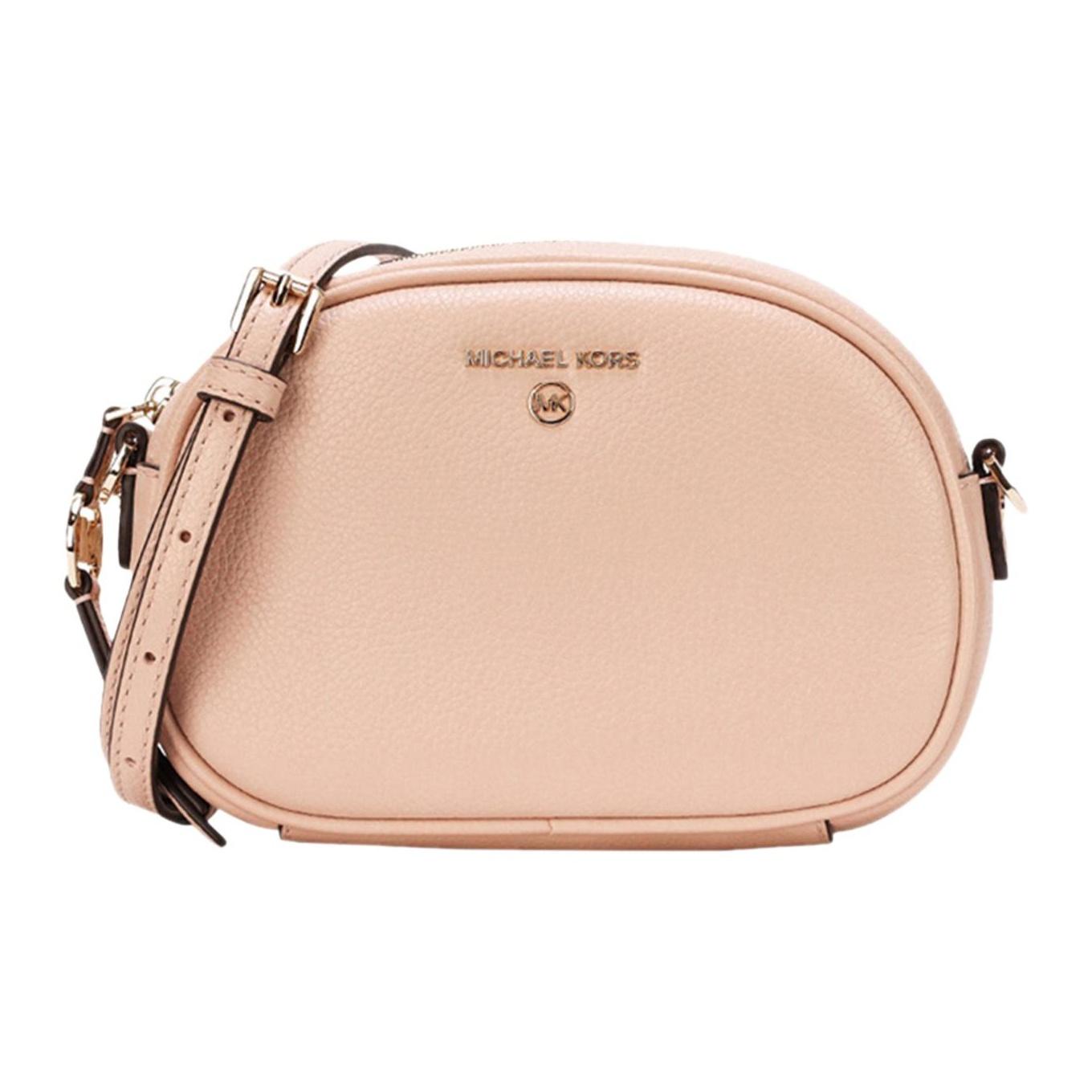 

Michael Kors MK Jet Set Letter Logo Chain Solid Color Commuter Leather Camera Bag Women Shoulder Bag Nude-Pink 32S1GT9C0L-SOFTPINK Basic Set (Bag+Dust Bag)