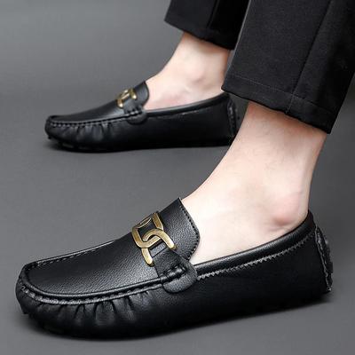 Loafers Men Handmade PU Leather for Men Casual Driving Flats Shoes Comfortable Slip-on Moccasins Men Shoes