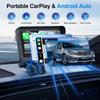 7Inch Portable Universal Car Radio Multimedia Video Player Wireless Carplay Android Auto GPS Navigation Bluetooth Touch Screen