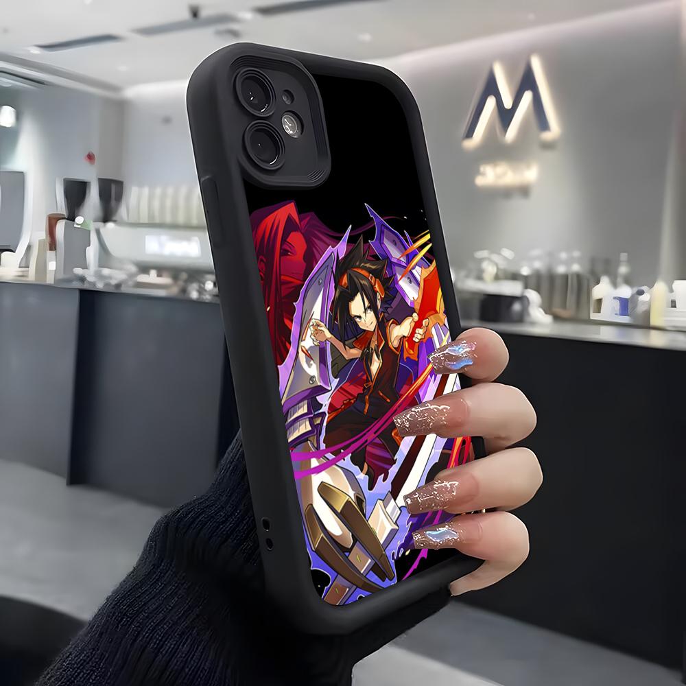 Anime A-Shaman King Phone Case For IPhone Air 17 Pro Max 16 E 15 14 Pro Max 13 12 11 Mini Plus Soft Silicone Black Cover