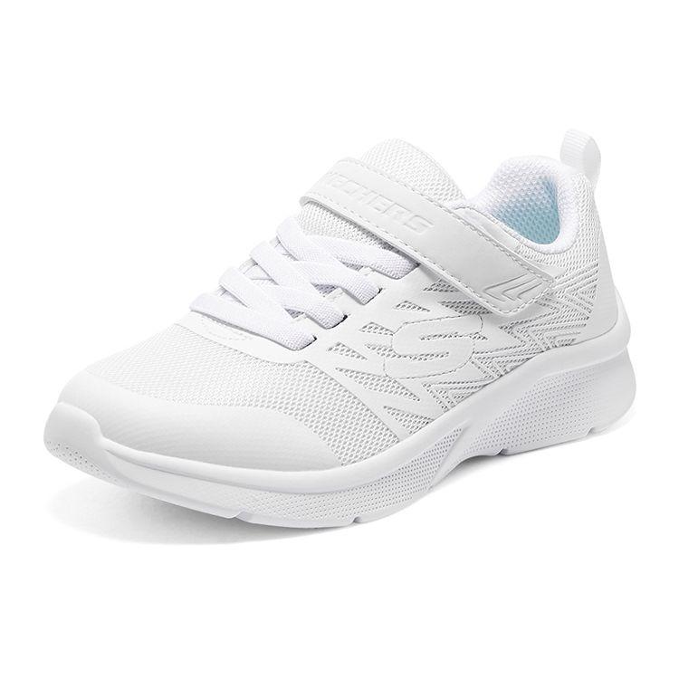 Skechers Comfortable Versatile Shock Absorbing Durable Low Top Kids Running Shoes Kids Sneaker White 302617L-WHT