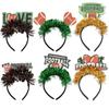 Super Bowl Party Decorations Colorful Stripes Headbands Cheering Fans American Football Letter