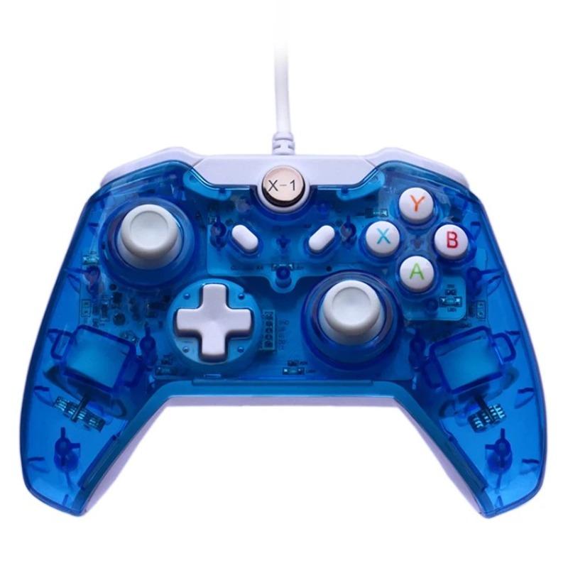 Mando de Juego USB con Cable Gamepad Joystick para Xbox One/One S PC Windows USB Plug and Play Gamepad con Doble Vibración
