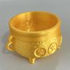 3D Printed Golden Treasure Bowl Wealth Prosperity Basin Figurine Bring Good Luck Fortune Money Pot Feng Shui Ornament