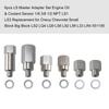 6pcs LS Master Adapter Set Engine Oil & Coolant Sensor 18 38 12 NPT LS1 LS3 Replacement for
