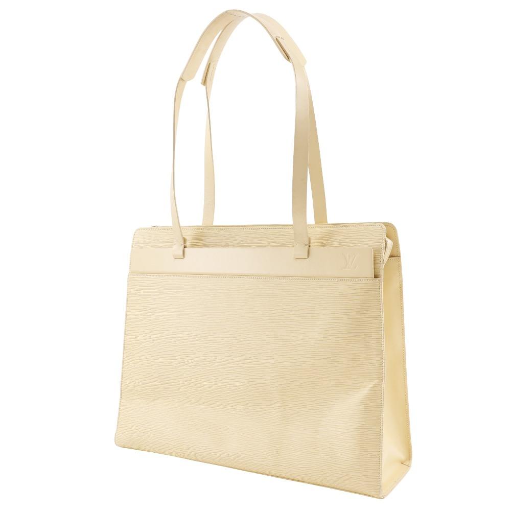 LOUIS VUITTON Croisette PM Tote Bag M5249A Vanilla cream Epi Leather Women Used