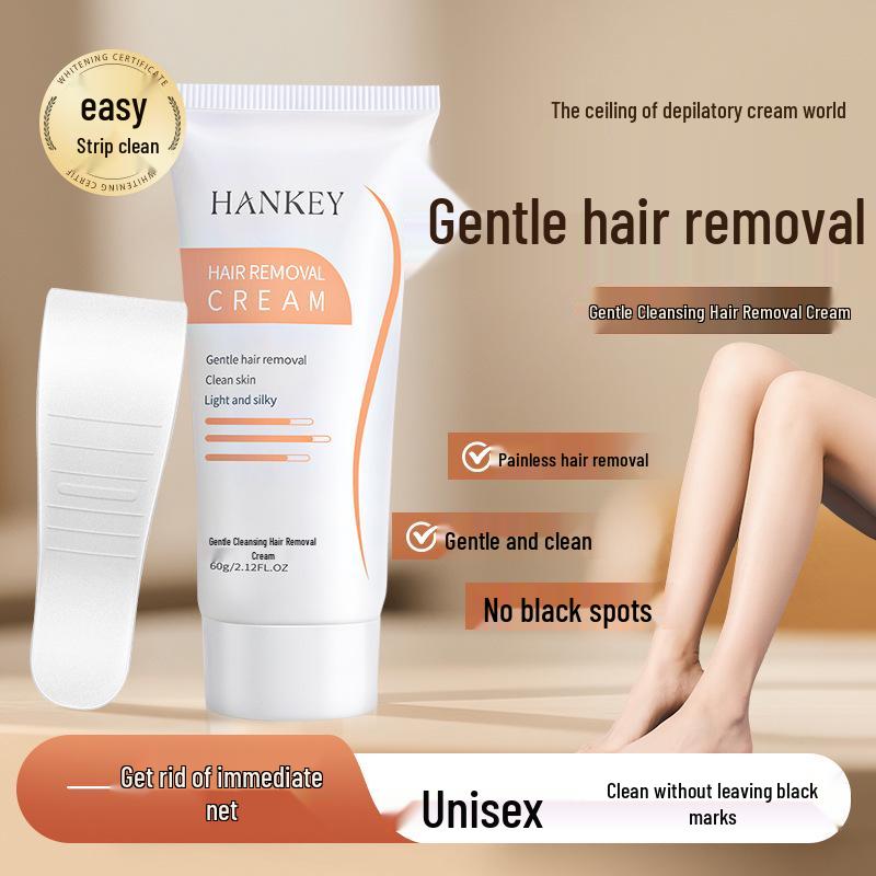 Han Ji Painless Depilatory Cream - Non-Irritating Hair Removal for Underarm, Face, Legs, Arms, Thighs, Gentle for Men