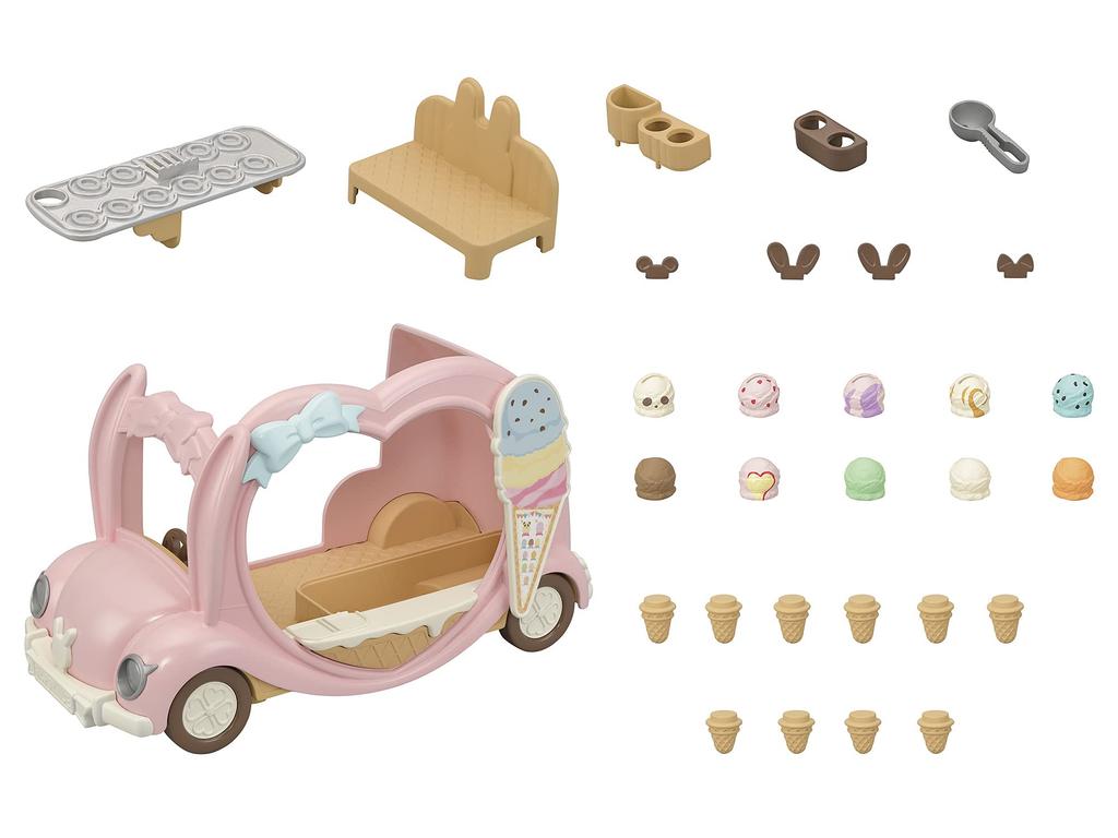 Sylvanian Families Amusement Park Shop Ice Cream ST Mark Certified Ages Toy Dollhouse Sylvanian Families Epoch [Happy Wagon] Mi-89 3+ Co., Ltd.