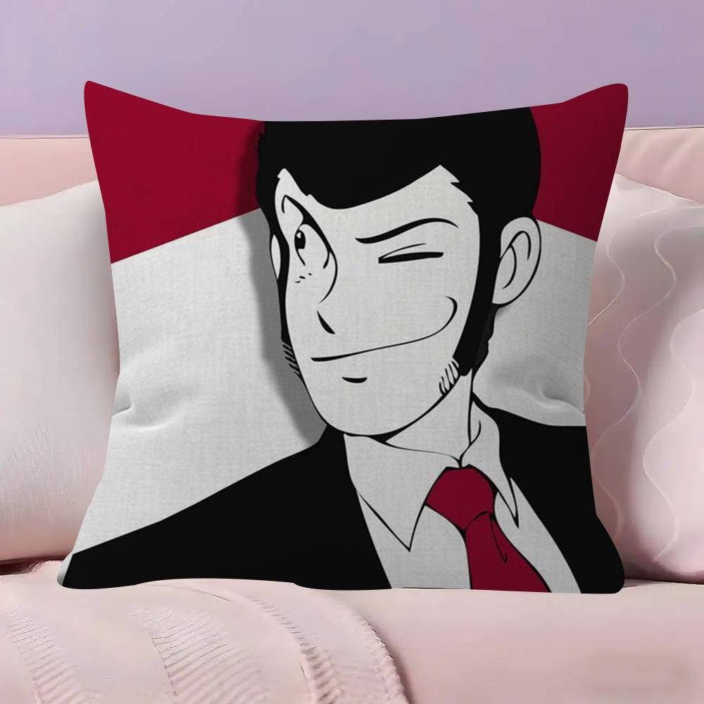 Lupin the Third anime   Personalized picture text home decorative pillows Household Gifts 45x45cm