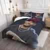 Street Cap Male Portrait Print Comforter Set Quilt Bedding Set Pillowcase Mens Guest Room Fashion Decor Complete Bedding