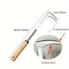 1pc Durable Stainless Steel Manual Weeder Tool with Gears - Perfect for Efficient Road Maintenance & Weeding, 30.0cm Handle, Ideal for Cracks