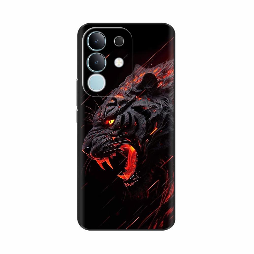 Pour Vivo Y29 4G Coque Mignon Panda Silicone Liquide Doux Étuis de Téléphone Pour Vivo Y29 4G Coques Y 29 Fundas Protection Dessin Animé Couverture Arrière