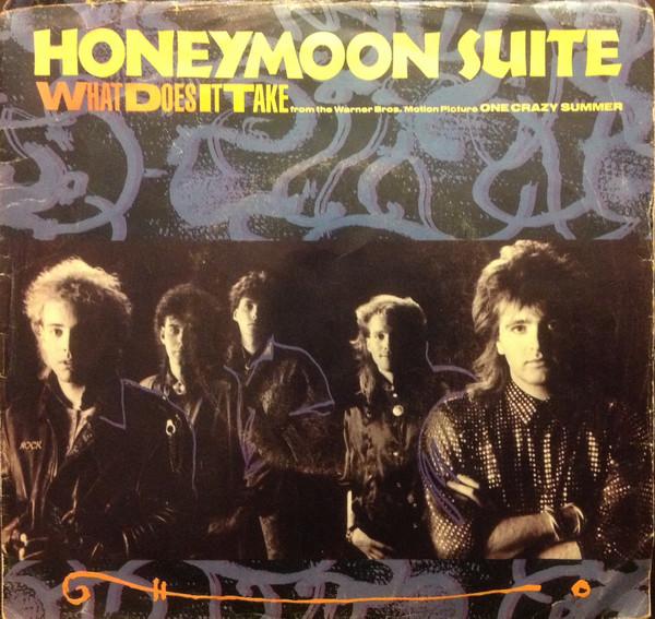 

7inch Record HONEYMOON SUITE - What Does It Take 2586387 WEA 1985 Canada Rock Used