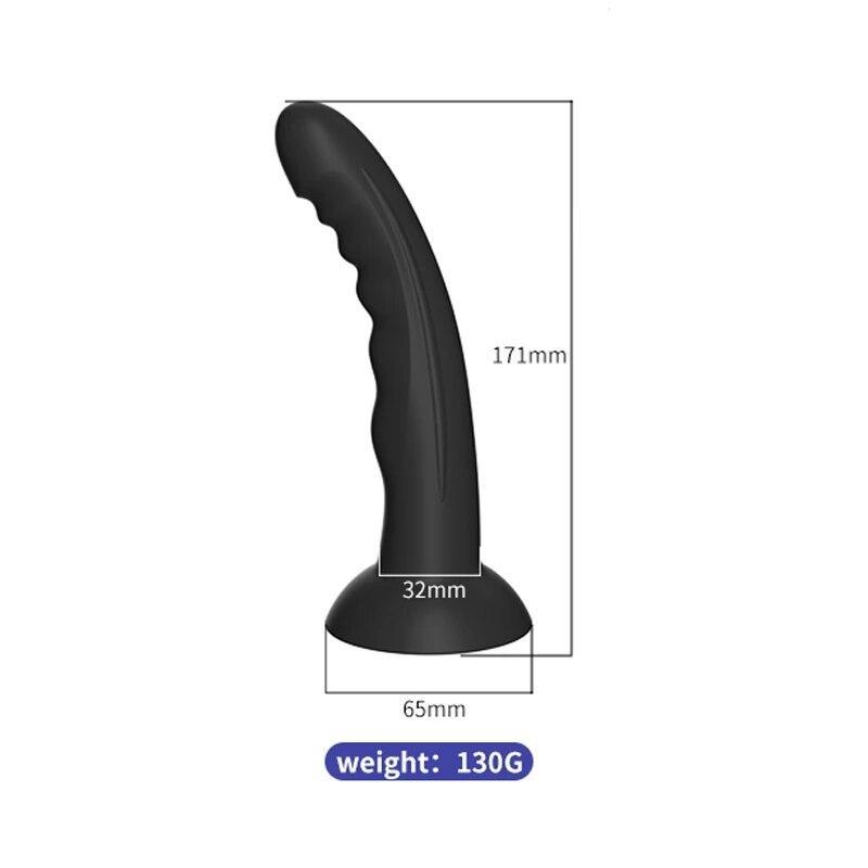 Silná přísavka Anální kolík Anální kolík Dildo Masážní zařízení prostaty Pomůcka pro ženskou masturbaci Sexuální hračky pro páry Produkty pro dospělé S/M/L