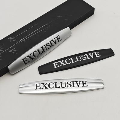 Autocolant Logo Metalic Crom Negru 3D pentru Mașină Insignă Emblema EXCLUSIVĂ Decaluri Pentru Mercedes Benz Accesorii Auto Universale