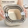 8-Piece Double-Layer Vegetable Washing & Drain Basket Set