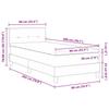 Box Spring Bed with Headboard Taupe 90 x 200 cm Fabric