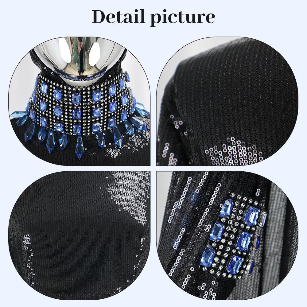 Fantasia Cosplay de Rainha Má de Anime Rainha da Neve Branco Má Cosplay Fantasia Preto Longo Vestido Coroa Fantasia de Festa de Halloween Ternos