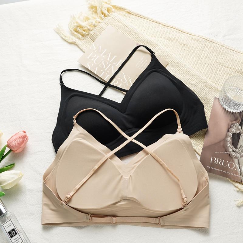 Seamless Liquid Foundation Halter Backless Top 3 Convertible Ways High Stretch Daily Bralette