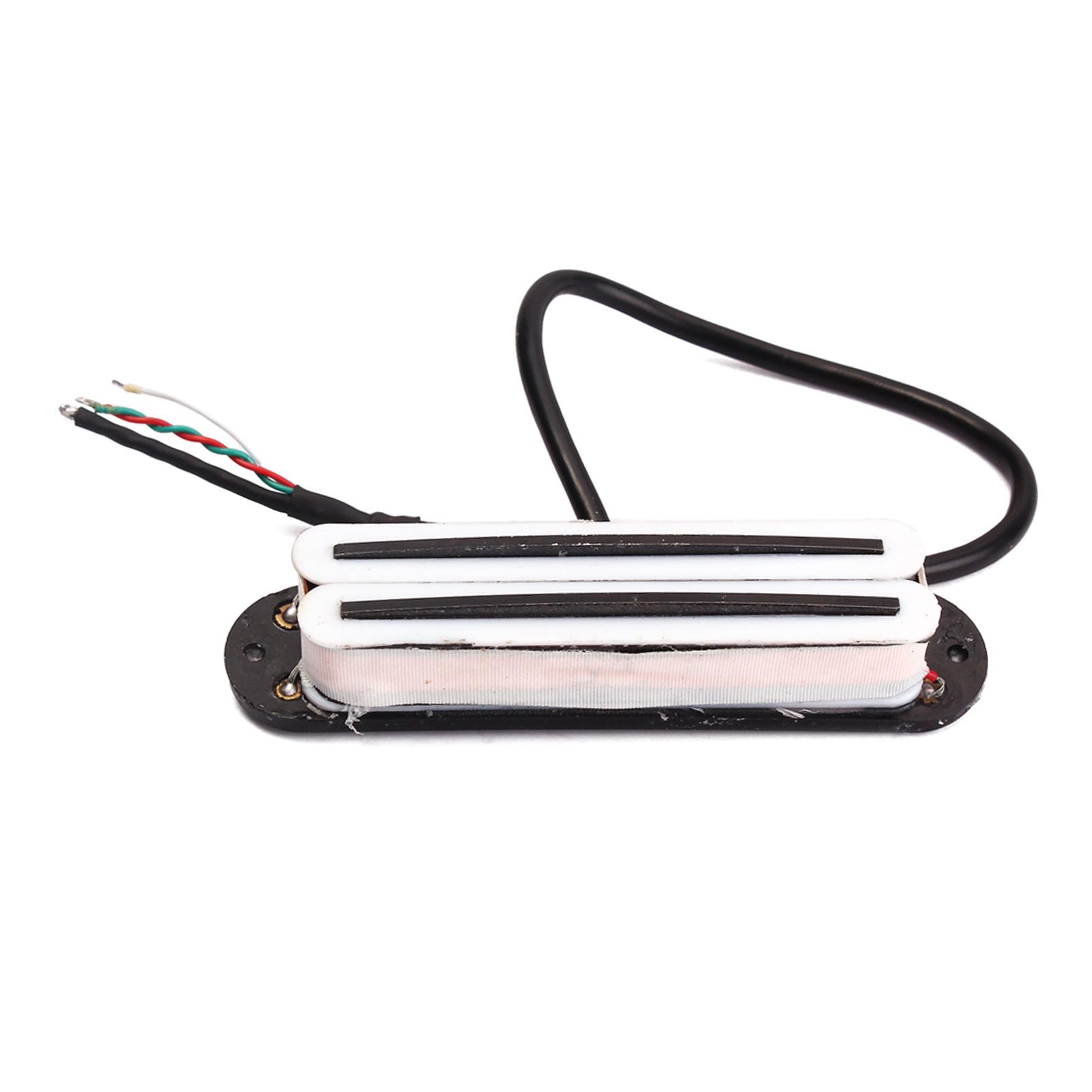 

Хамбакер Hot Rails Звукосниматель для Стратокастера, размер сингла для электрогитары ST Squier, с белыми рейками