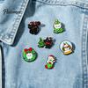 Christmas Brooches Cartoon Cat Enamel Brooch, Kitten Decorative Badge Pin for Lapel Pins Men Women, Sweater Cardigan Coat Dress Jewelry Accessories