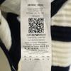 Emporio Armani Border Pattern Long sleeve knit M white sweater Men's Used