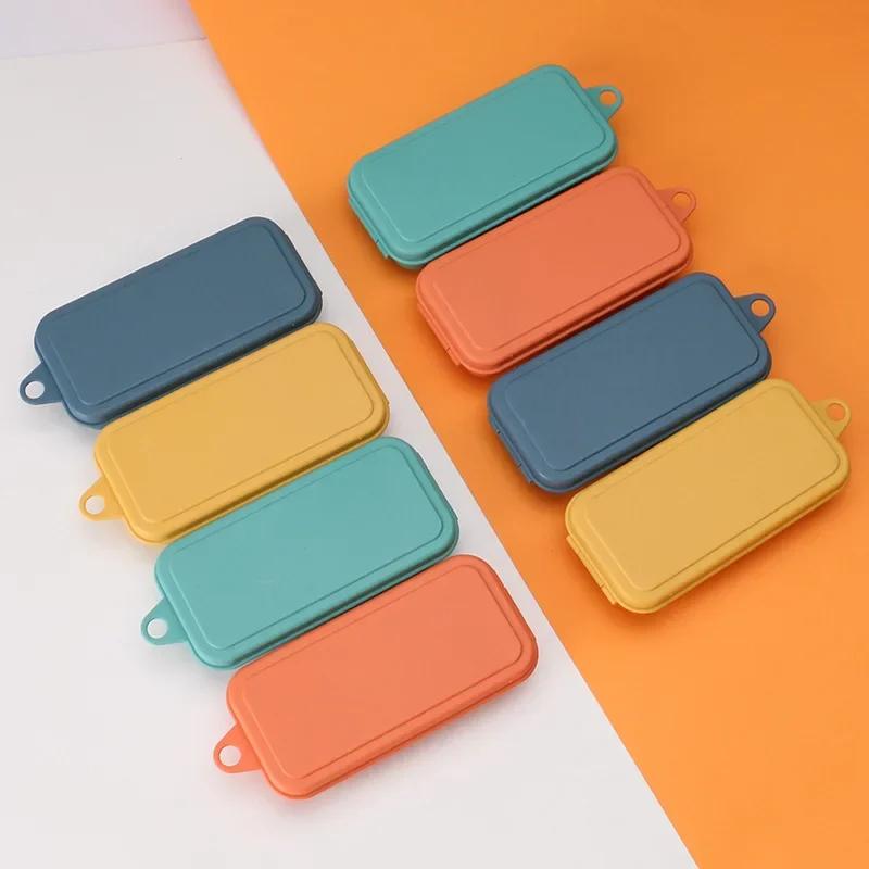 

Portable Travel Cutlery Set, 4pcs Knife Fork Spoon Chopsticks Tableware, Eco - Friendly Utensil Box помаранчевий