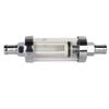 10mm 3/8'' Universal Chrome Glass Fuel Filter Car Petrol Diesel Inline Reusable