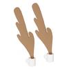 Spilled Coffee Bookmark Portable Decorative Faux Leather Funny Bookmark Holder for Book Lovers 2pcs